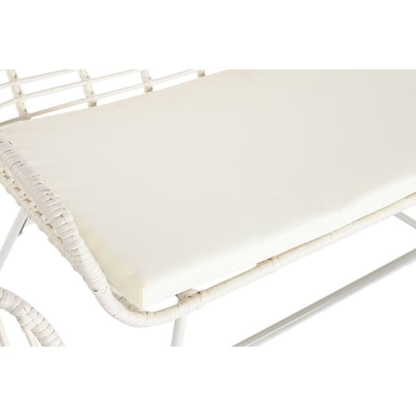 Have møbler DKD Home Decor Hvid 124 x 74 x 84 cm (4 Dele)