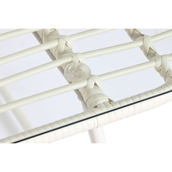 Have møbler DKD Home Decor Hvid 124 x 74 x 84 cm (4 Dele)