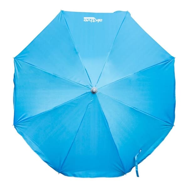Senčnik Aktive UV50 Ø 180 cm Blå Polyester Aluminium 180 x 187,5 x 180 cm (12 enheder)