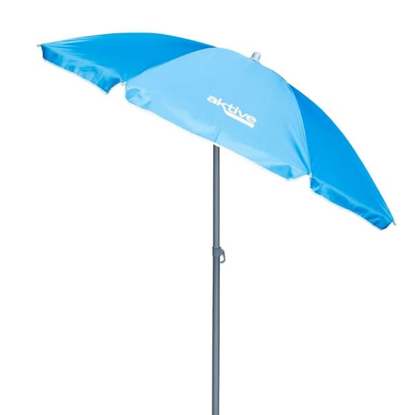 Senčnik Aktive UV50 Ø 180 cm Blå Polyester Aluminium 180 x 187,5 x 180 cm (12 enheder)