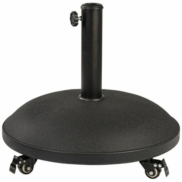 Fod for strandparasol Aktive Sort 25 kg Med hjul