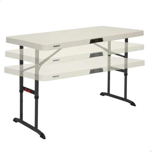 Klappbord Lifetime Krem 122 x 86 x 61 cm Stål Plast
