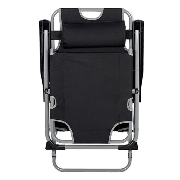 Liggende solseng Aktive Svart 177 x 34 x 47 cm