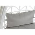 Miniatyrbilde 3 av 4: Hengestol for hage DKD Home Decor 90 x 70 x 110 cm Grå Metall syntetisk rotting Hvit