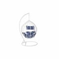 Miniatyrbilde 3 av 6: Hengestol for hage DKD Home Decor Marineblå Hvit Aluminium syntetisk rotting 90 x 70 x 110 cm (107 x 107 x 198 cm)