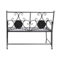 Miniatyrbilde 4 av 5: Benk DKD Home Decor Keramikk Mosaikk Svart Metall Flerfarget (111 x 54 x 88 cm)