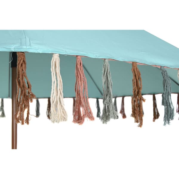Aurinkovarjo DKD Home Decor Stål Aluminium Himmelblå (180 x 180 x 190 cm)