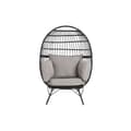 Miniatyrbilde 8 av 8: Hagesofa DKD Home Decor Svart Grå Metall syntetisk rotting 99 x 71 x 147 cm