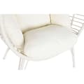 Miniatyrbilde 4 av 6: Hagesofa DKD Home Decor 90 x 65 x 151 cm Metall syntetisk rotting Hvit