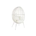 Miniatyrbilde 1 av 6: Hagesofa DKD Home Decor 90 x 65 x 151 cm Metall syntetisk rotting Hvit