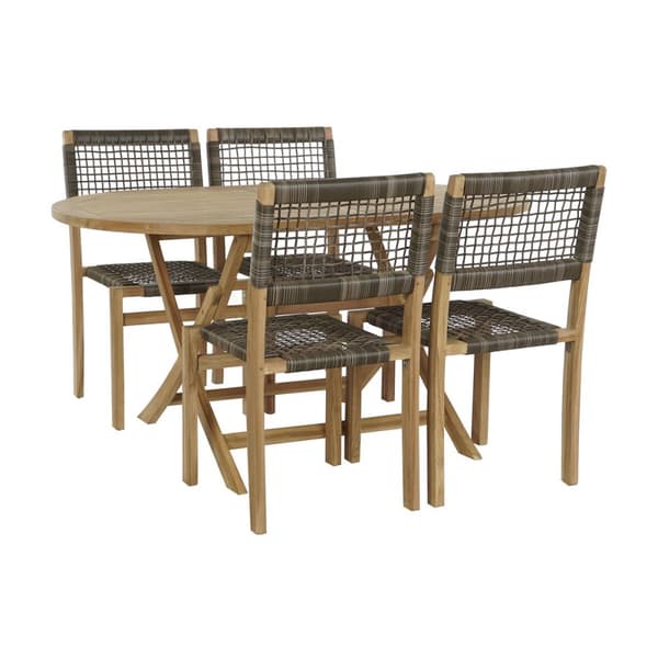 Bordsett med 4 stoler DKD Home Decor 90 cm 150 x 90 x 75 cm