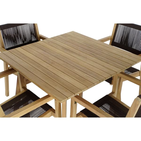 Bordsett med 4 stoler DKD Home Decor 90 x 90 x 75 cm