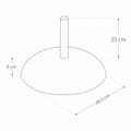 Miniatyrbilde 3 av 3: Base for parasoll Aktive 50 x 34 x 50 cm Sement Stål