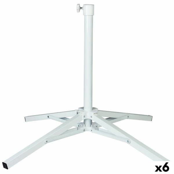 Base for parasoll Aktive Hvit Metall 65 x 60,5 x 65 cm (6 enheter)