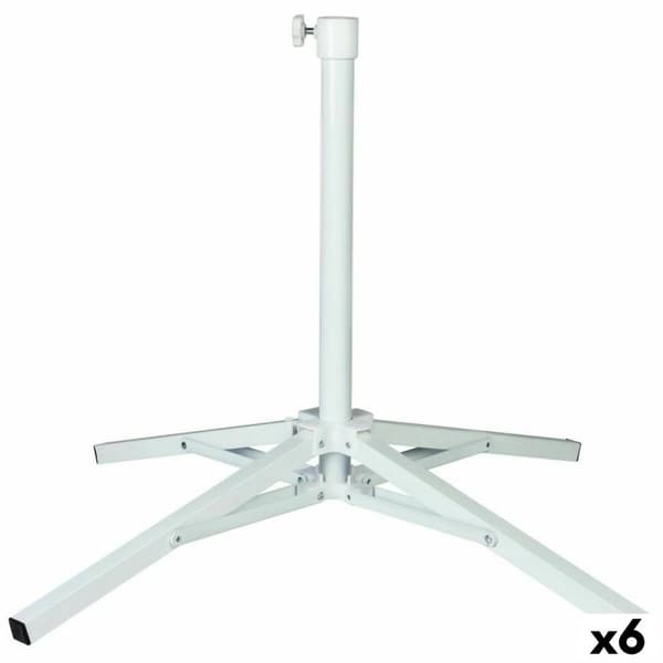 Base for parasoll Aktive Hvit Metall 65 x 60,5 x 65 cm (6 enheter)