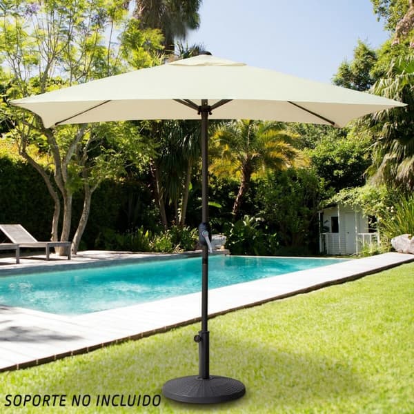 Aurinkovarjo Aktive 200 x 235 x 120 cm Aluminium Krem