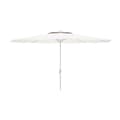 Miniatyrbilde 1 av 4: Aurinkovarjo Marbueno Hvit Polyester Stål Ø 270 cm