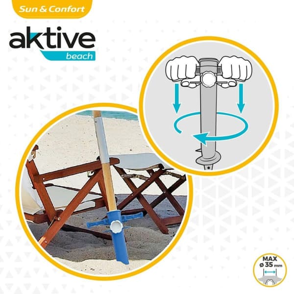 Parasollanker Aktive Strand 16 x 32 x 9,5 cm (20 enheter)