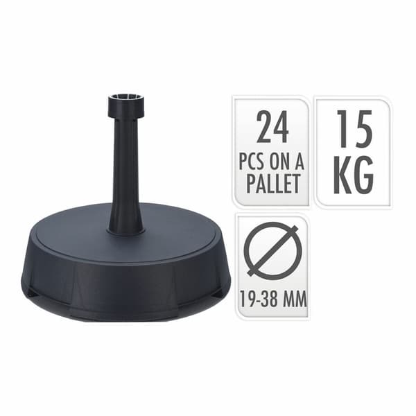 Base for parasoll 15 kg Antrasitt
