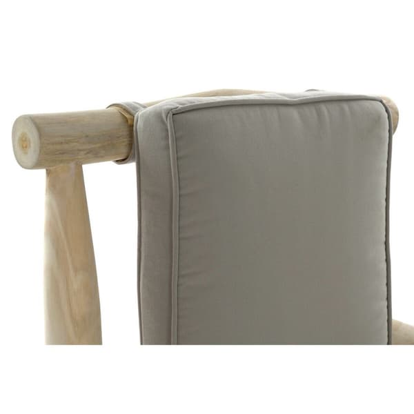 Hagesofa DKD Home Decor Naturell Lysegrp Teak 65 x 80 x 92 cm
