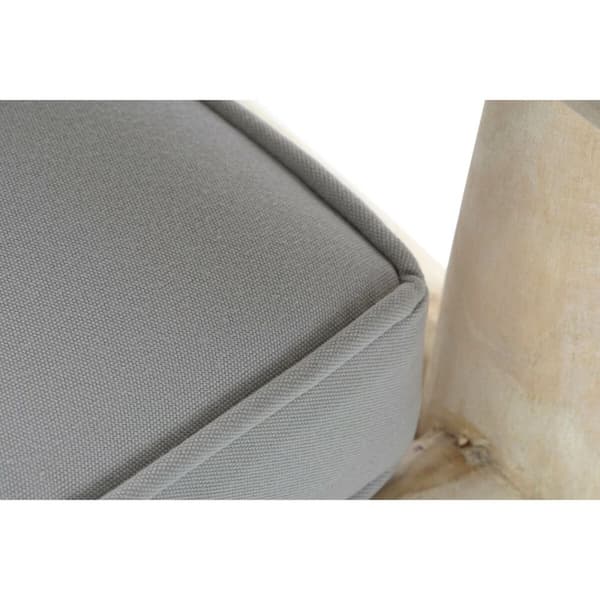 Hagesofa DKD Home Decor Naturell Lysegrp Teak 65 x 80 x 92 cm