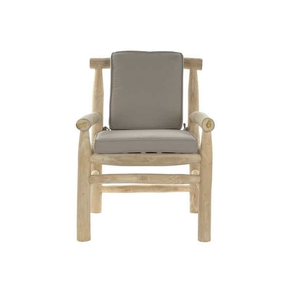 Hagesofa DKD Home Decor Naturell Lysegrp Teak 65 x 80 x 92 cm