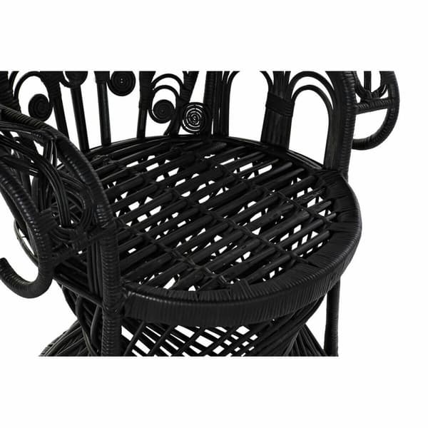 Trädgårdssoffa DKD Home Decor Vit Svart 96 x 66 x 145 cm 96 x 66 x 140 cm