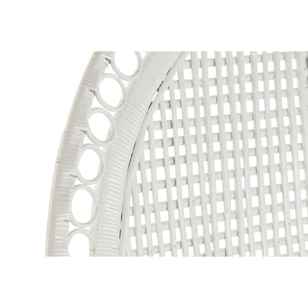 Trädgårdssoffa DKD Home Decor Vit Polyester Metall 30 x 40 cm 96 x 66 x 145 cm 96 x 66 x 140 cm