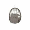 Miniatyrbillede 3 af 5: Hængende havestol DKD Home Decor 90 x 70 x 110 cm Grå syntetisk spanskrør Aluminium (92 x 70 x 113 cm)