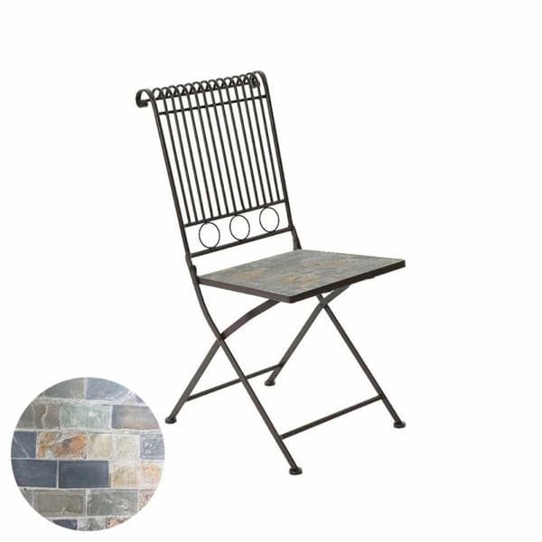 Folding Chair Kaemingk Stuttgart Valkoinen Ruskea 39 x 39 x 9 cm