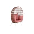 Miniatyrbild 1 av 8: Trädgårdssoffa DKD Home Decor 99 x 71 x 147 cm Metall Terrakota n syntetisk rattan Vit
