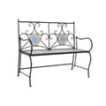 Miniatyrbillede 1 af 7: Bænk DKD Home Decor Sort Multifarvet Mosaik 111 x 54 x 88 cm