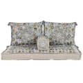 Pikkukuva 1 / 5: Puutarhasohva DKD Home Decor Sininen Beige 155 x 76 x 65 cm 150 x 76 x 20 cm