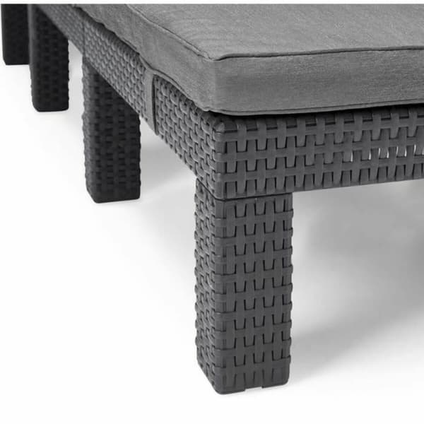 Šezlongas Allibert by KETER Daytona De Luxe 187 x 58 x 29 cm Harmaa
