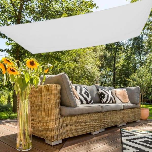 Skugga segel Aktive Rektangulär Vit 200 x 0,5 x 300 cm (6 antal)