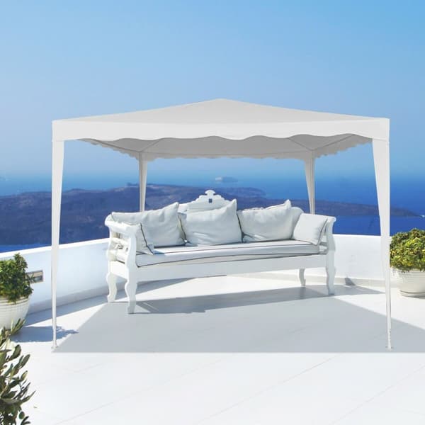 Gazebo Aktive 300 x 250 x 300 cm Stål Hvid Plastik