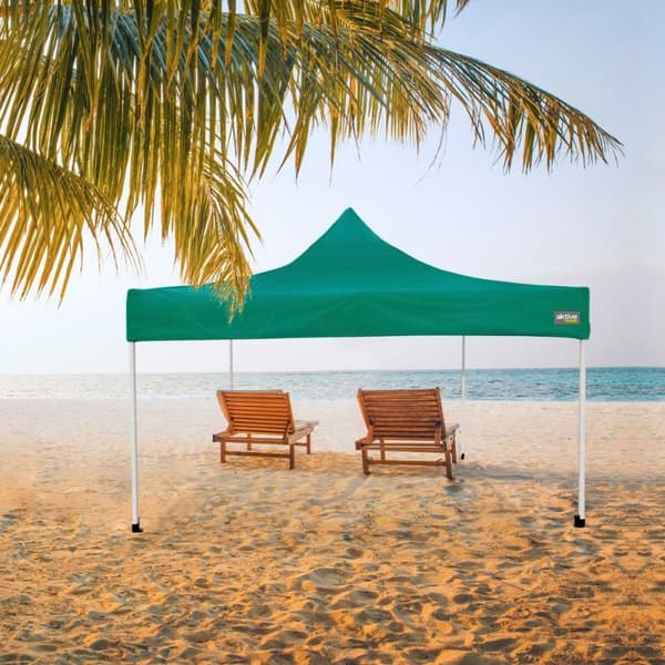 Gazebo Aktive Hopfällbar Justerbar höjd Stål Polyester 420D Oxford Grön 300 x 320 x 300 cm