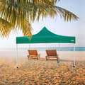 Miniatyrbillede 2 af 6: Gazebo Aktive Foldbar Justerbar højde Stål Polyester 420D Oxford Grøn 300 x 320 x 300 cm