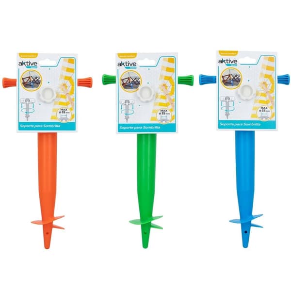Anker til paraply Aktive Strand 16 x 32 x 9,5 cm (20 enheder)