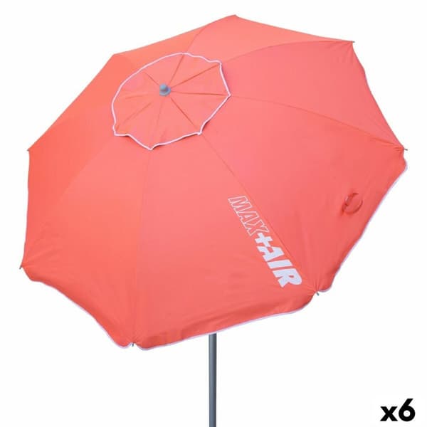 Skėtis nuo saulės Aktive UV50 Ø 200 cm Koralli Polyesteri Alumiini 200 x 198 x 200 cm (6 osaa)