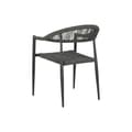 Miniatyrbild 5 av 6: Kerti szék Home ESPRIT Svart Mörkgrå Aluminium Rattan 56 x 60 x 78 cm