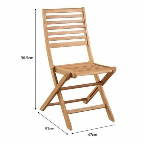 Vrtni stol 47 x 57,5 x 89,5 cm (2 enheder)