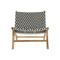 Pikkukuva 6 / 8: Sodo krėslas DKD Home Decor Valkoinen Musta Luonnollinen PVC Tiikki 65 x 80 x 68 cm