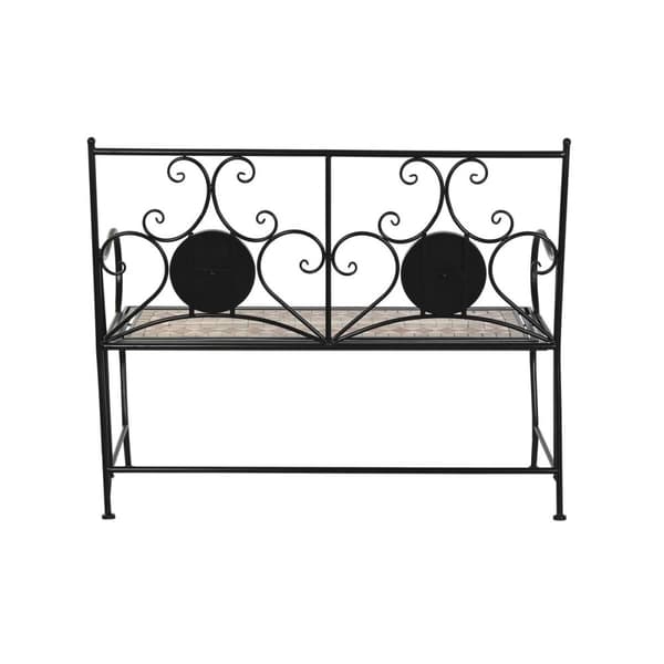 Penkki DKD Home Decor Musta Monivärinen Mosaiikki 111 x 54 x 88 cm