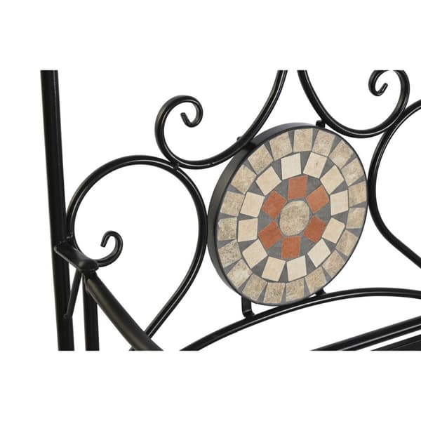 Penkki DKD Home Decor Musta Monivärinen Mosaiikki 111 x 54 x 88 cm
