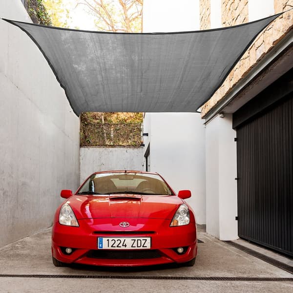 Suorakaiteen muotoinen varjostava purjekatos Shazail InnovaGoods 2 x 3 m - Harmaa