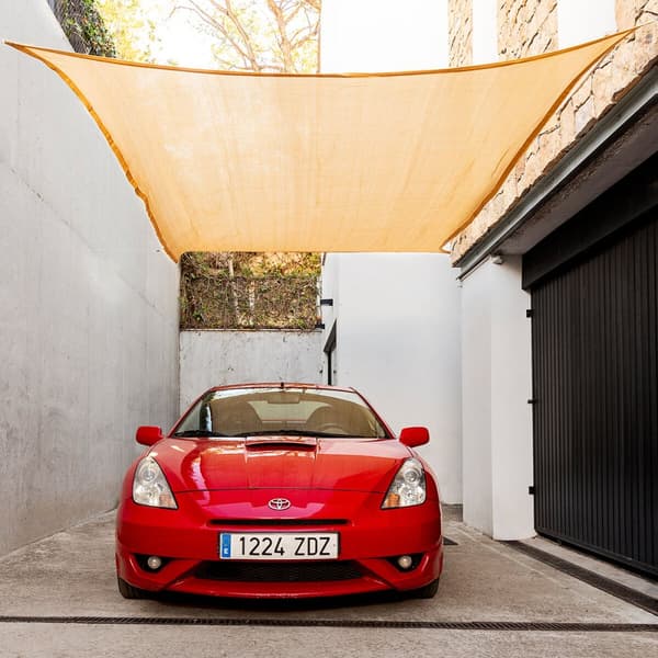 Suorakaiteen muotoinen varjostava purjekatos Shazail InnovaGoods 2 x 3 m - Harmaa