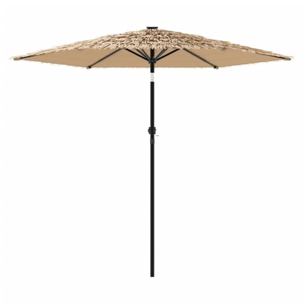 vidaXL Puutarhavarjo LED-valot ja terästanko ruskea 268x268x226 cm
