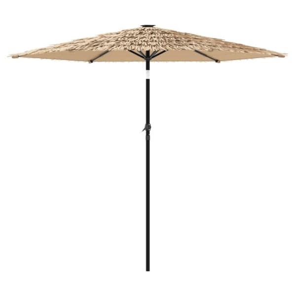 vidaXL Puutarhavarjo LED-valot ja terästanko ruskea 268x268x226 cm