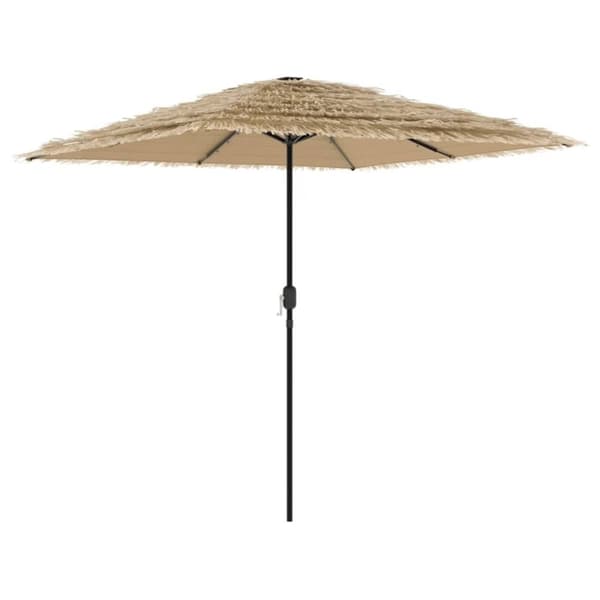 vidaXL Puutarhavarjo LED-valot ja terästanko ruskea 248x248x248 cm